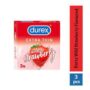 STROWBERY FLAVORED CONDOM 3 PCS